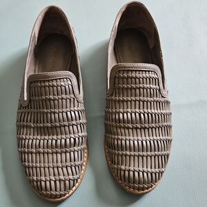 VINCE Jonah Woven Leather Loafers Women’s